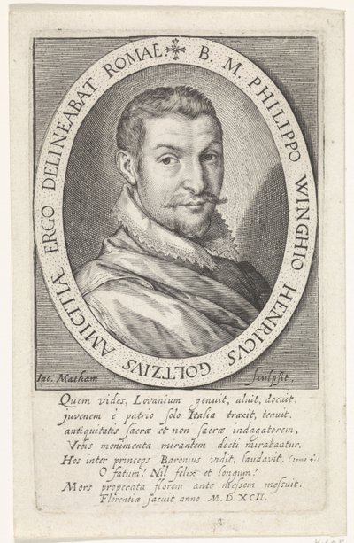 Ritratto di Philips van Winghe da Jacob Matham
